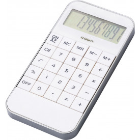 Calculator in vorm van telefoon, 10-digits-Wit
