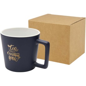 Cali mok 370ml - keramiek - met matte afwerking-Navy blue