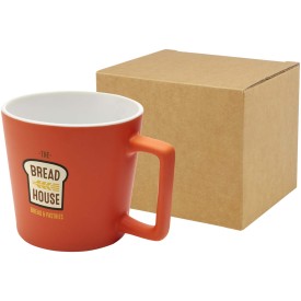 Cali mok 370ml - keramiek - met matte afwerking-Oranje