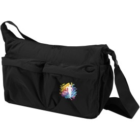 Calli 13" GRS laptoptas van gerecycled nylon-Zwart