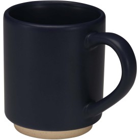 Camilla stapelbare keramische mok van 180 ml met matte afwerking-Marineblauw