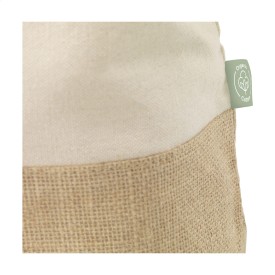 Cancun strandtas 30 L - jute/organisch katoen - 320 g/m² - Oeko-tex - ritssluiting