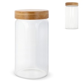 Canister glas 1200ml - bamdoe deksel
