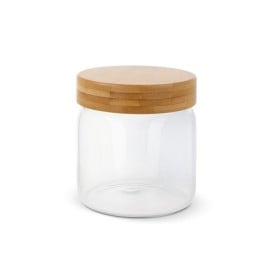 Canister glas 600ml - bamboe deksel