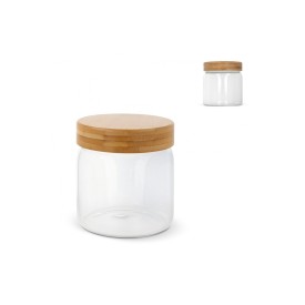 Canister glas 600ml - bamboe deksel