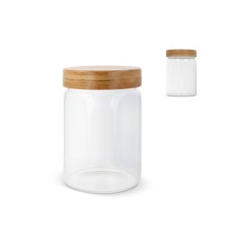 Canister glas 900ml - bamboe deksel