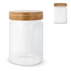 Canister glas 900ml - bamboe deksel