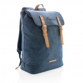 Canvas laptop rugzak PVC vrij-Blauw