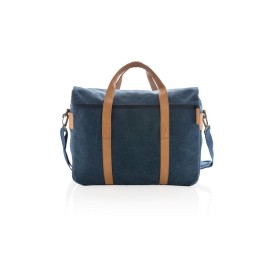Canvas laptoptas - canvas - 16 L - 15,6" laptopvak - verstelbare schouderriem