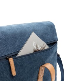 Canvas laptoptas - canvas - 16 L - 15,6" laptopvak - verstelbare schouderriem