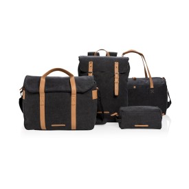 Canvas laptoptas - canvas - 16 L - 15,6" laptopvak - verstelbare schouderriem