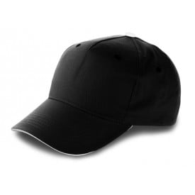 Beau 5 panel cap - katoen - sandwich klep - klittenbandsluiting