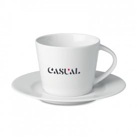 Cappuccino kop en schotel 160ml - keramiek