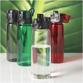 Capri sportfles 700ml - tritan - transparant gekleurd - met drinktuit
