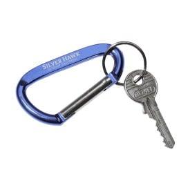 Karabijnhaak - aluminium - met sleutelring