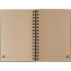 Carleb notitieboek - A5 - gerecycled karton - 160 vellen - gelinieerd - harde kaft