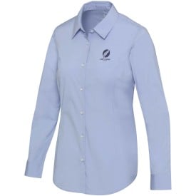 Carnelian damesoverhemd - katoen BCI - poplin - lange mouwen - regular fit