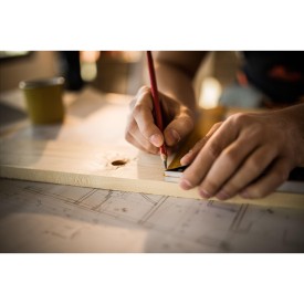Carpenter timmermanspotlood - hout - 17,5 cm