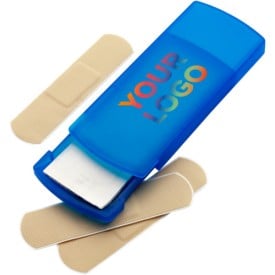 Frosted cassette met pleisters - kunststof - 5 latex pleisters