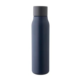 Cassian thermosfles 600ml - gerecycled RVS - dubbelwandig - lekvrije dop - karabijnhaak - draaglus