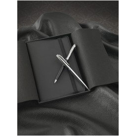 Cepheus balpen - kunststof en metaal - zwarte inkt - chroomaccenten - geschenkverpakking