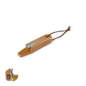 Cesaris flesopener - hout - met hangkoord