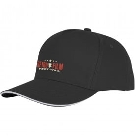 Ceto 5 panel cap - katoen - klittenbandsluiting