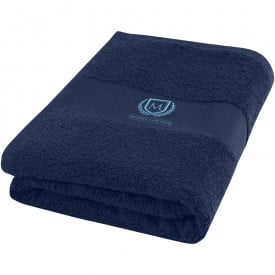 Charlotte badhanddoek 50 x 100 cm van 450 g/m² katoen-Navy