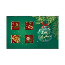 ChoCard 4 LogoBlokjes - Kerst-N.v.t.
