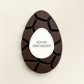 Choco paasei puur verzenddoos logo-Melk, wit en puur