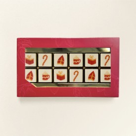 ChocoGiftbox 12 LogoBlokjes Sint-Melk