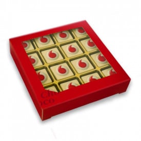 Logo bonbons 16 - praliné - geschenkdoos - eigen logo - 184g