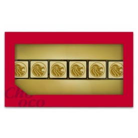 Logo bonbons 6 - praliné - geschenkdoos - eigen logo - 69g