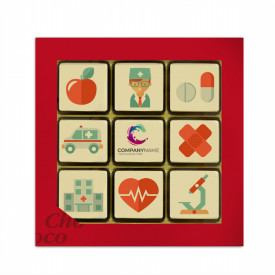 ChocoGiftBox 9 - Dag van de Zorg-Melk, wit