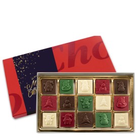 Chocolade Kerstdecoraties (100 gr)-Melk, wit
