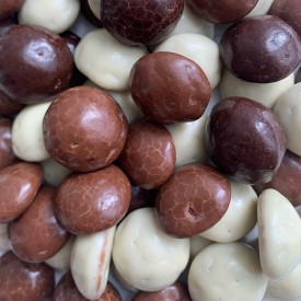 Chocolade pepernoten blikje - 135 gram - melk, puur en wit