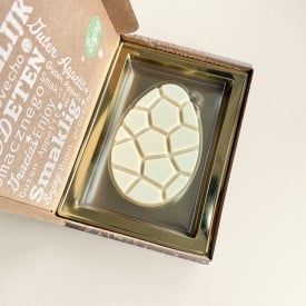 Chocolade paasei 95g | verzenddoos-Wit