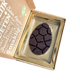 Chocolade paasei - 95 gram - puur - in luxe verzenddoos