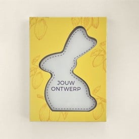 Chocolade paashaas eigen ontwerp-N.v.t.