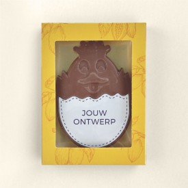Chocolade paaskuiken eigen ontwerp-Melk