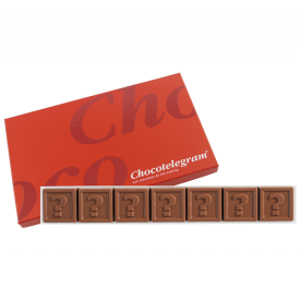 Barry Callebaut Chocotelegram® - melk/wit - 7 t/m 60 blokjes
