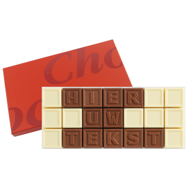 Barry Callebaut Chocotelegram® - melk/wit - 7 t/m 60 blokjes