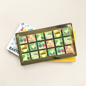 Chocoladeblokjes 18 Pasen 198gr-Melk, wit
