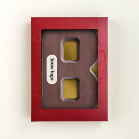 Chocoladeletter - 200 gram - met marsepein - A t/m Z