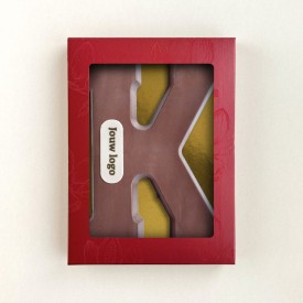 Chocoladeletter - 200 gram - met marsepein - A t/m Z