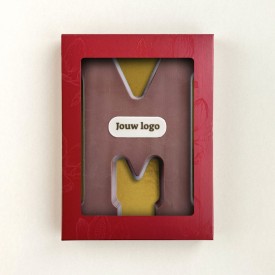 Chocoladeletter - 200 gram - met marsepein - A t/m Z