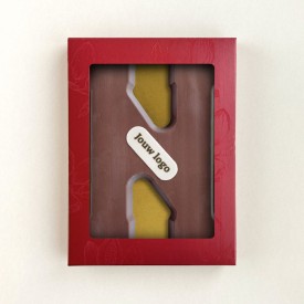 Chocoladeletter - 200 gram - met marsepein - A t/m Z