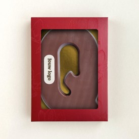 Chocoladeletter - 200 gram - met marsepein - A t/m Z