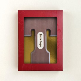 Chocoladeletter - 200 gram - met marsepein - A t/m Z