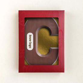 Chocoladeletter - 200 gram - met marsepein - A t/m Z